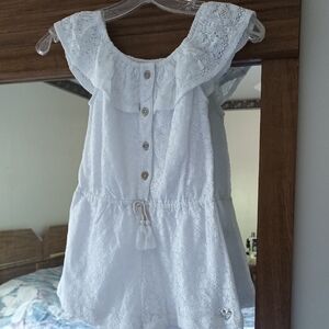White Lace Kids One Piece